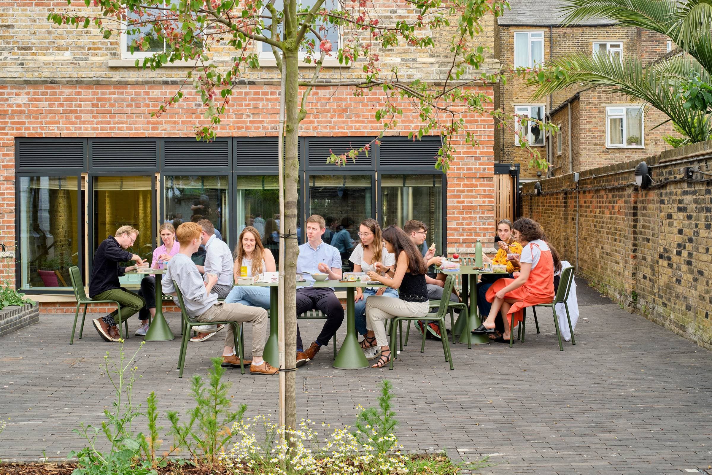 Lunch on the All Saints studio terrace