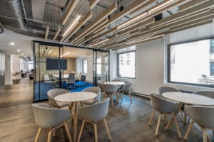 Conference room at Cerami & Associates NYC headquarters by Sydness Architects