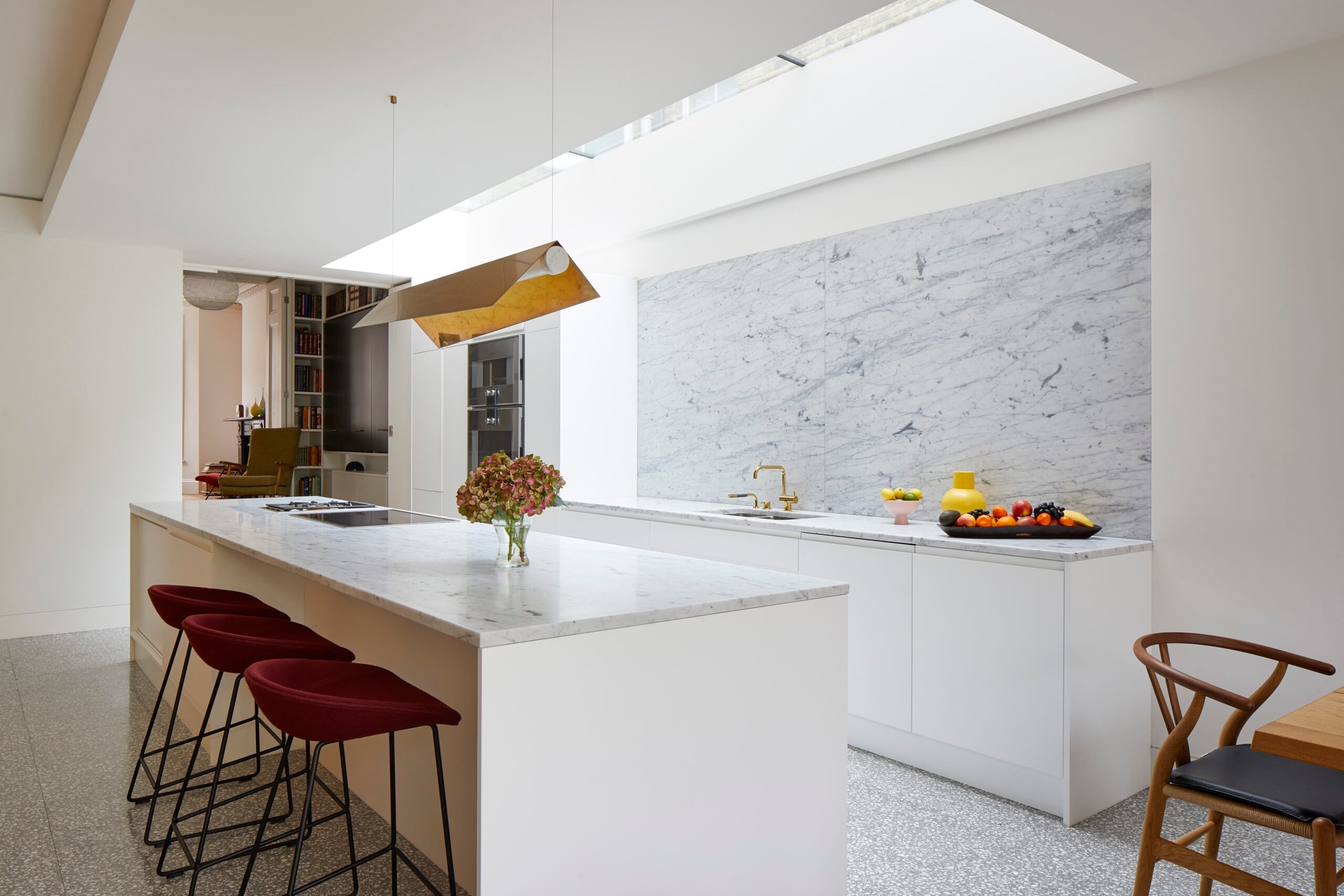 Corten House flexible open-plan ground floor living space