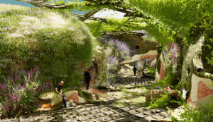 Ravensbourne University London architecture students collaborating on a games and architecture project