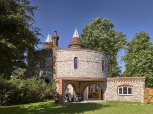 Guildford Lodge, a Grade II listed gatehouse in Surrey extended by Paul Archer Design