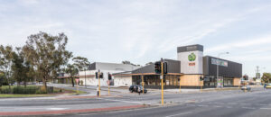 Concept sketch of Roselea Shopping Centre by Hames Sharley, Perth