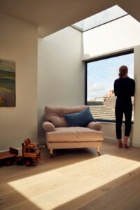 Loft Living conversion in London by Mitchell + Corti Architects, photographed by Luke Weller