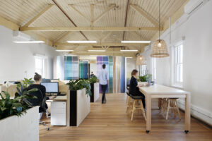 Polyglot office fit-out by mcmahon and nerlich at Abbotsford Convent