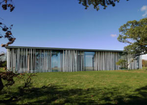 Rear elevation of James' Camp country retreat in Buckinghamshire designed by Boundary Space