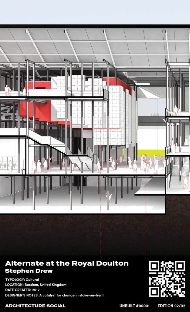 Modern architectural design at Royal Doulton: a vibrant hub for creativity and collaboration.