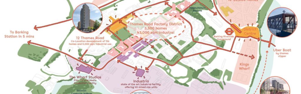 Be First Thames Road place strategy regeneration vision, Barking and Dagenham