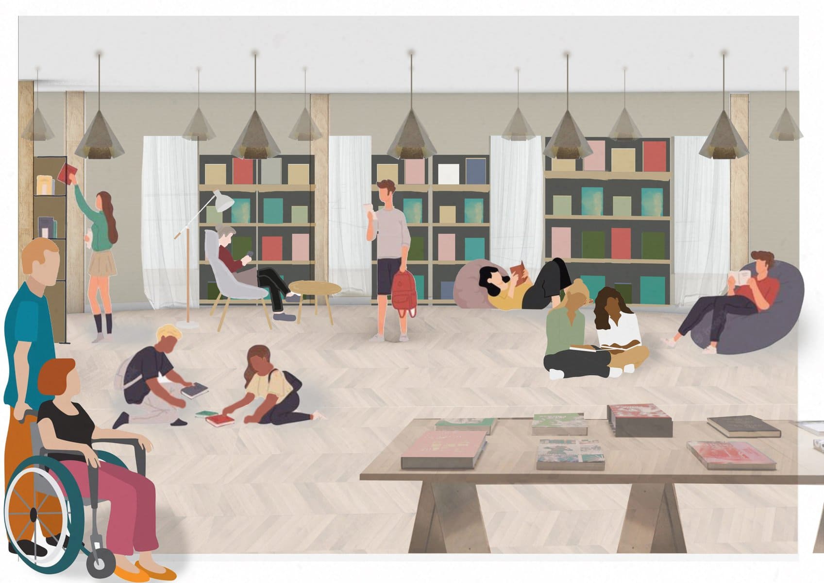 Vibrant inclusive community learning hub fostering creativity, collaboration and intergenerational connections.