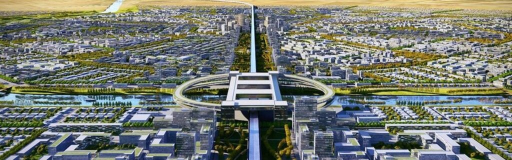 CrossWorks architecture and masterplanning project render