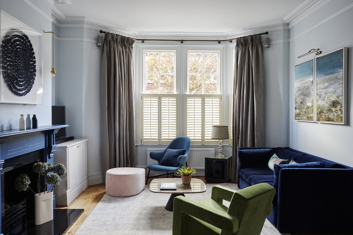 Neutral family living space from Yoko Kloeden Design townhouse project