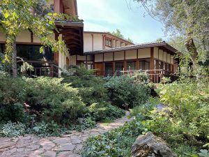 Japanese-style retreat harmoniously nestled in natures beauty, perfect for relaxation and inspiration.