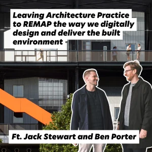 Dynamic architectural dialogue on innovation in modern design and technology.