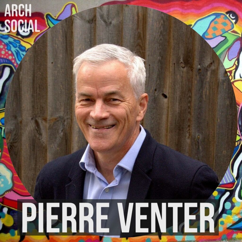 Pierre Venter - Professional Business Portrait with Colourful Graffiti Frame.