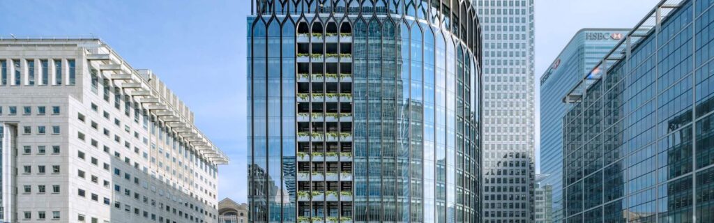 YY London office development by Quadrant Estates in Canary Wharf