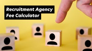 Recruitment fee calculator tool for evaluating agency costs and candidate selection.