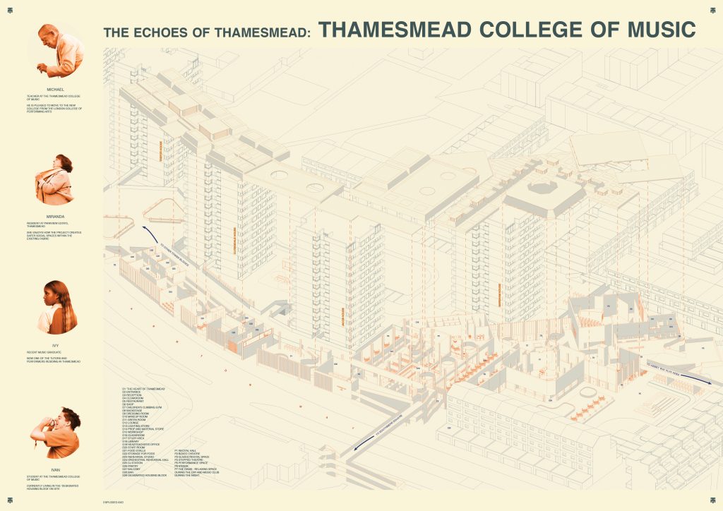 Thamesmead College of Music: Explore the vibrant isometric map of our creative campus.
